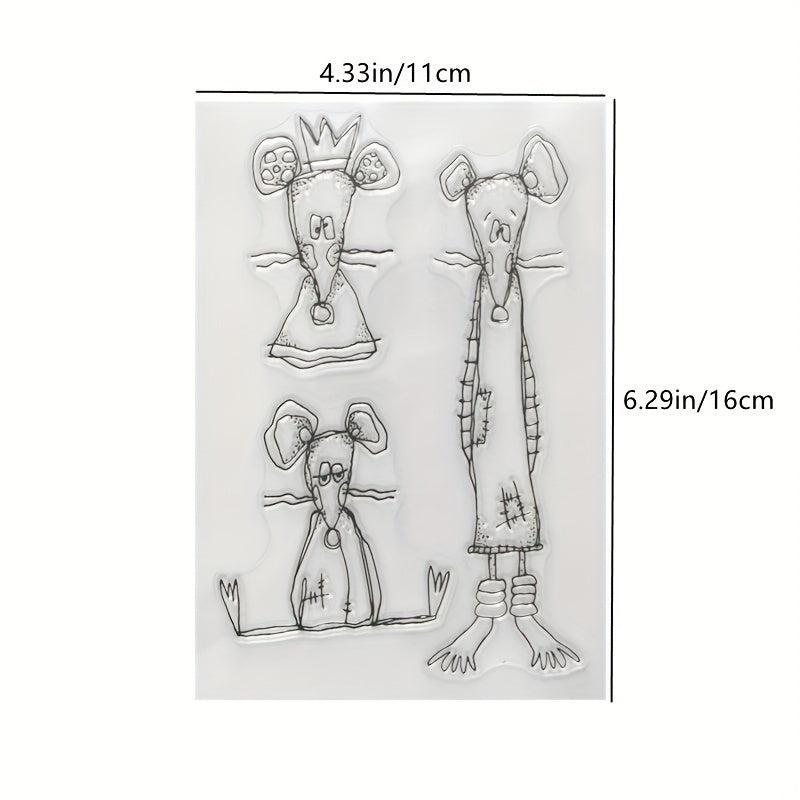 Three Mice DIY Cartoon Stamps