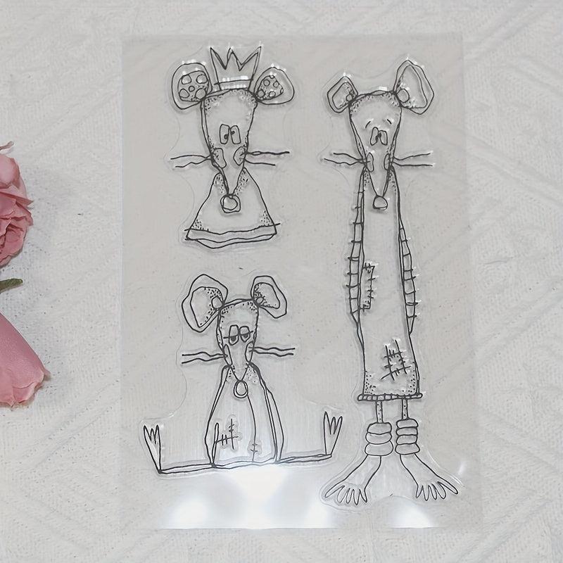 Three Mice DIY Cartoon Stamps