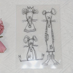 Three Mice DIY Cartoon Stamps