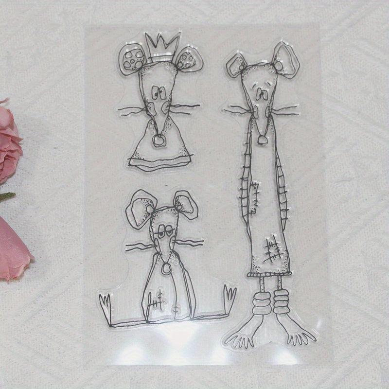 Three Mice DIY Cartoon Stamps
