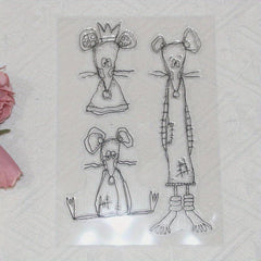 Three Mice DIY Cartoon Stamps
