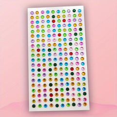 Rhinestone Stickers 4mm Self Adhesive Crafts Bling Jewel Crystal Stickers