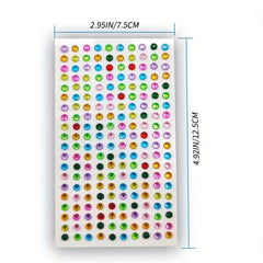 Rhinestone Stickers 4mm Self Adhesive Crafts Bling Jewel Crystal Stickers