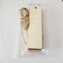 Wooden Blank Bookmarks Rectangular DIY Unfinished Craft Ornament 10-30PCS