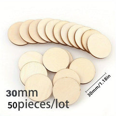 Round Wood Slices Circles Discs DIY Craft Christmas Painting Decor