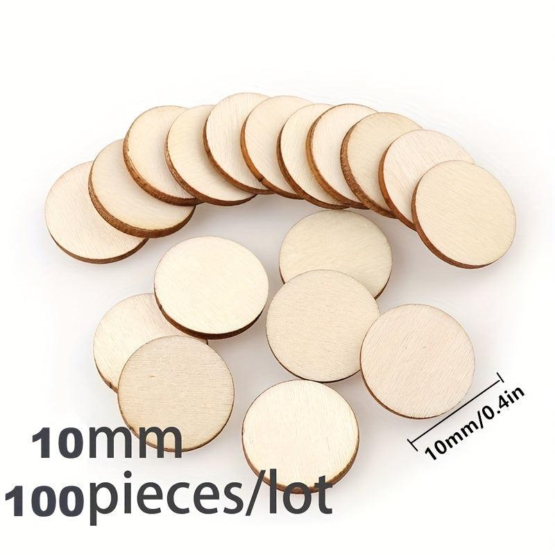 Round Wood Slices Circles Discs DIY Craft Christmas Painting Decor