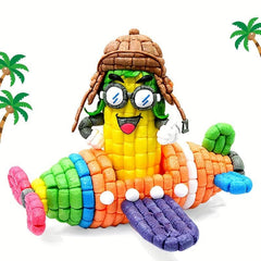 500pcs DIY Corn Grain Sticky Painting Set