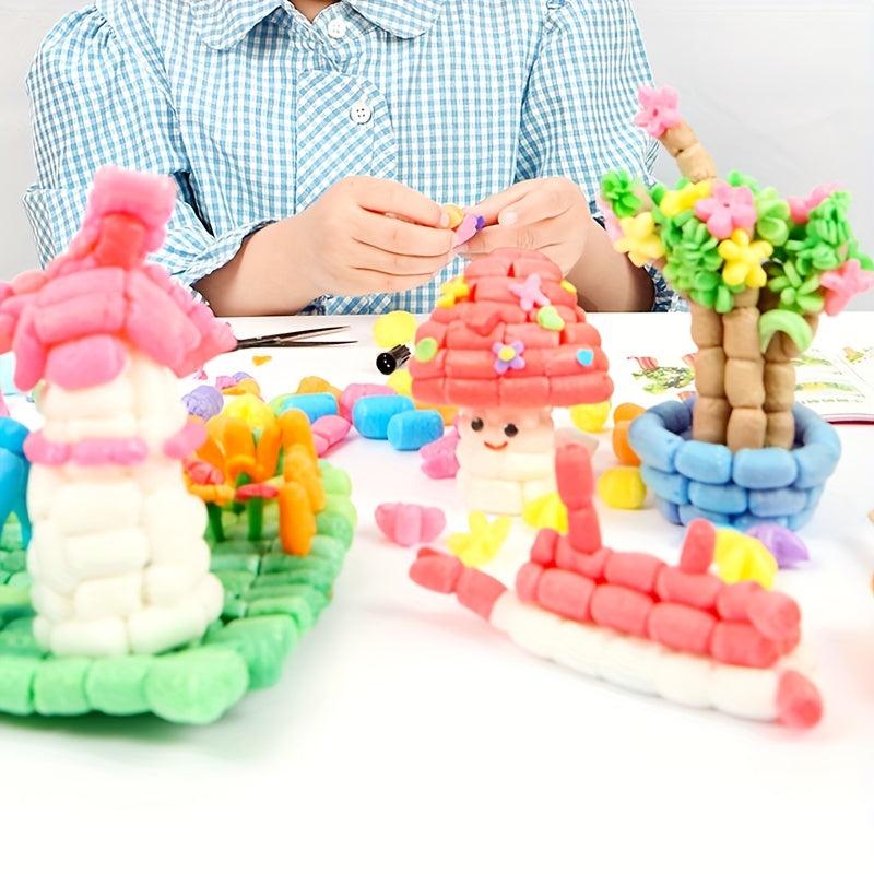 500pcs DIY Corn Grain Sticky Painting Set