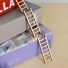 10pcs 2 36in DIY Mini Wooden Ladder for Painting & Decorating