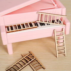 10pcs 2 36in DIY Mini Wooden Ladder for Painting & Decorating