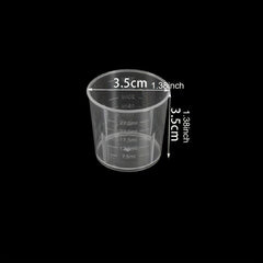 20pcs 30ml Plastic Measuring Cups with Scales for Resin Mold Tools