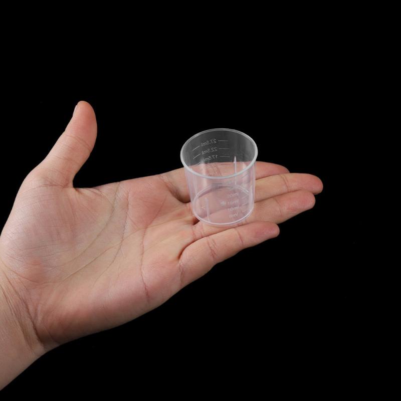 20pcs 30ml Plastic Measuring Cups with Scales for Resin Mold Tools
