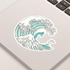 50pcs Vibrant Sea Wave Beach Stickers for a Splash of Colorful Life