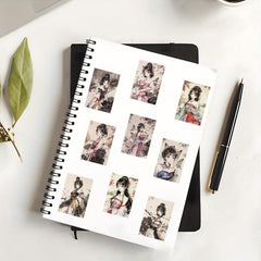 54pcs Ancient Style Ink Painting Series Sticker Bags PVC