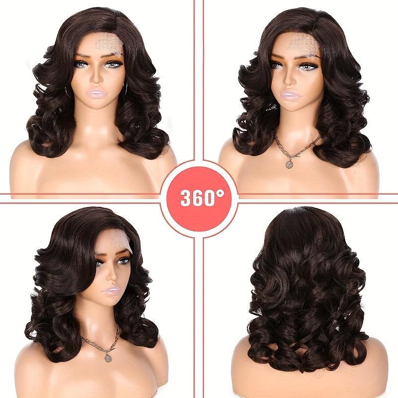 Loose Wave Lace Part Wig Curly Hair Synthetic Heat Resistant Weave Full Wigs