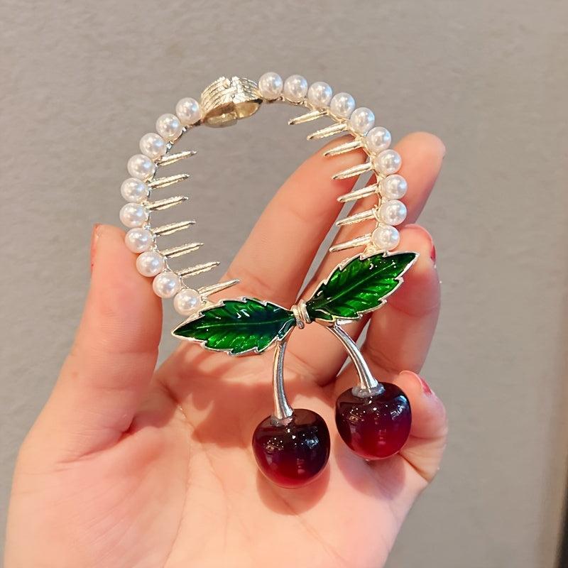 Cherry Hair Accessories Ponytail Hair Buckles For Women Girls