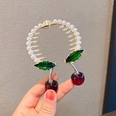 Cherry Hair Accessories Ponytail Hair Buckles For Women Girls
