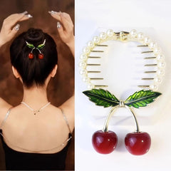 Cherry Hair Accessories Ponytail Hair Buckles For Women Girls