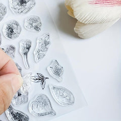 Flower Cartoon Transparent Stamp for Card Making and Scrapbooking