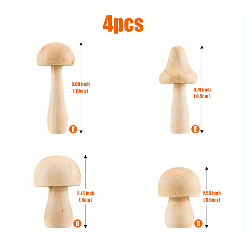 DIY Wooden Mushroom Decorations for Arts & Crafts Projects