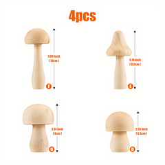 DIY Wooden Mushroom Decorations for Arts & Crafts Projects