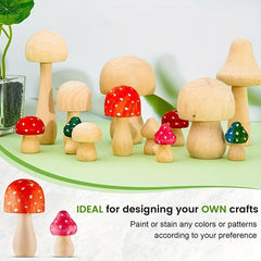 DIY Wooden Mushroom Decorations for Arts & Crafts Projects