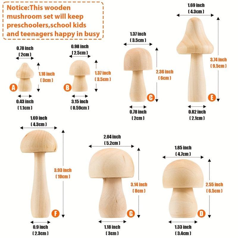 DIY Wooden Mushroom Decorations for Arts & Crafts Projects