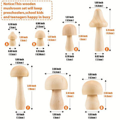 DIY Wooden Mushroom Decorations for Arts & Crafts Projects