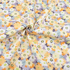 7pcs Yellow Series Cotton Fabric Quilting Bundle DIY Sewing Crafts and Bags