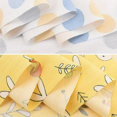 7pcs Yellow Series Cotton Fabric Quilting Bundle DIY Sewing Crafts and Bags