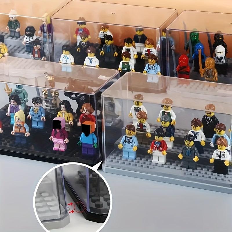 Building Block Doll Display Box Bottom Storage Toy Box