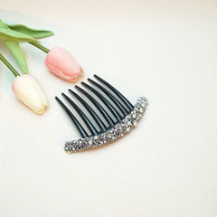 3pcs Women's Pearls & Rhinestone Hair Comb Clips
