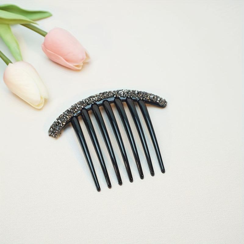 3pcs Women's Pearls & Rhinestone Hair Comb Clips