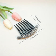 3pcs Women's Pearls & Rhinestone Hair Comb Clips