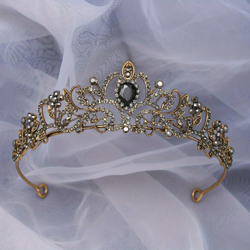 Zircon Crystal Rhinestone Bridal Wedding Headband Crown Hair Crown