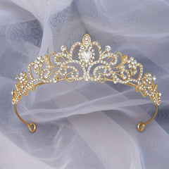 Zircon Crystal Rhinestone Bridal Wedding Headband Crown Hair Crown
