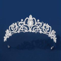 Zircon Crystal Rhinestone Bridal Wedding Headband Crown Hair Crown
