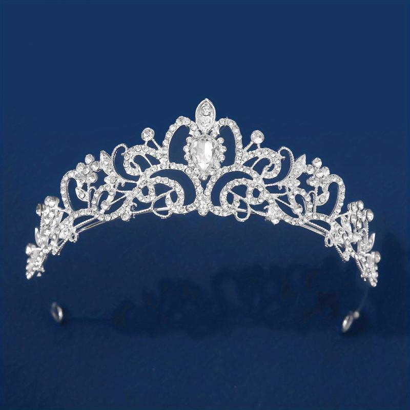 Zircon Crystal Rhinestone Bridal Wedding Headband Crown Hair Crown
