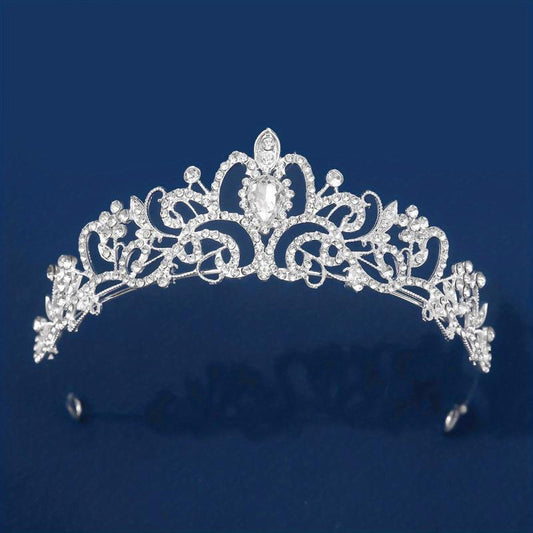 Zircon Crystal Rhinestone Bridal Wedding Headband Crown Hair Crown