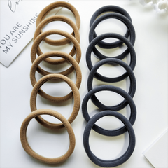 12 PCS High Elastic Nylon Hair Ties Seamless Stretchy Hair Bands