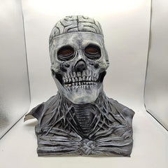 Men's Halloween Brain Skull Head Movable Mask Horror Pulp