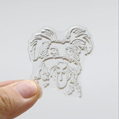 Dog Silicone Transparent Stamp for Crafts