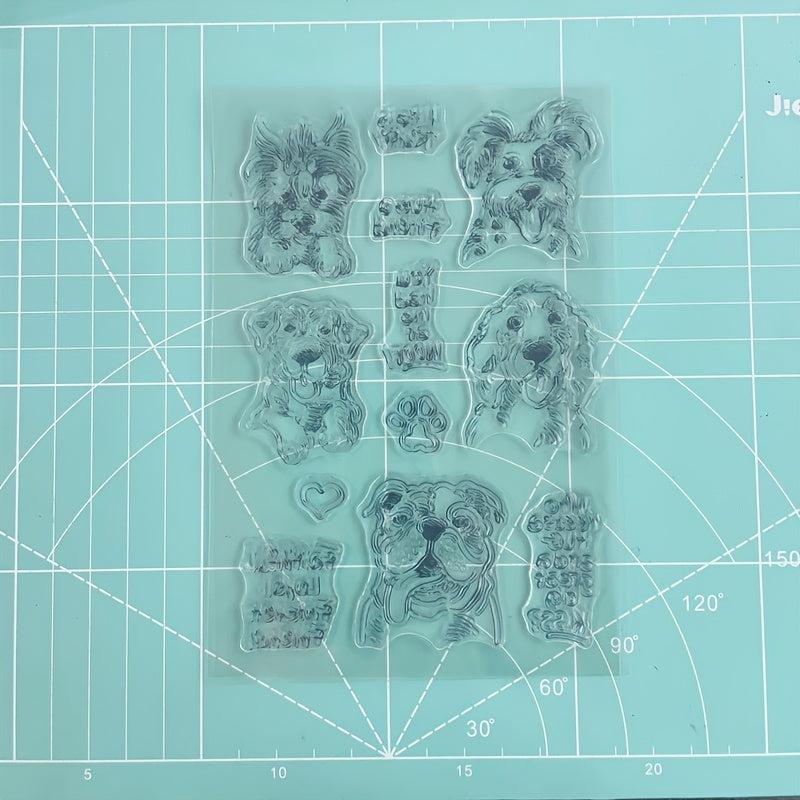 Dog Silicone Transparent Stamp for Crafts