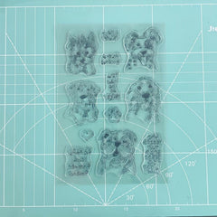 Dog Silicone Transparent Stamp for Crafts