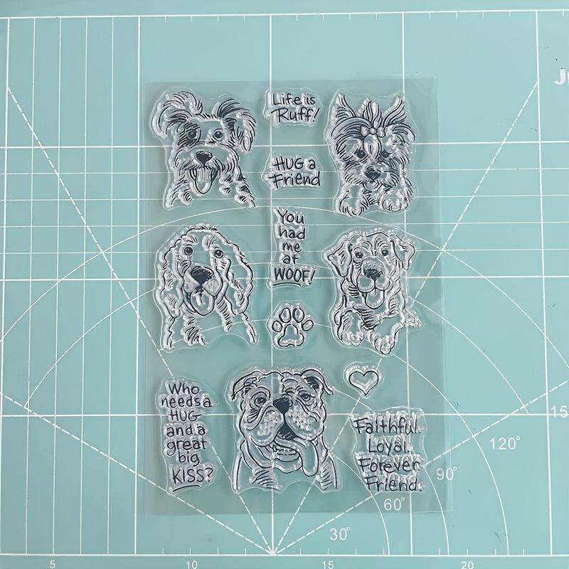 Dog Silicone Transparent Stamp for Crafts