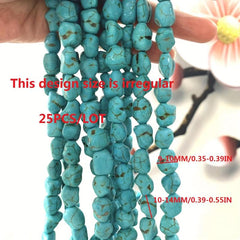 25 Natural Turquoise Healing Stones for Jewelry Making