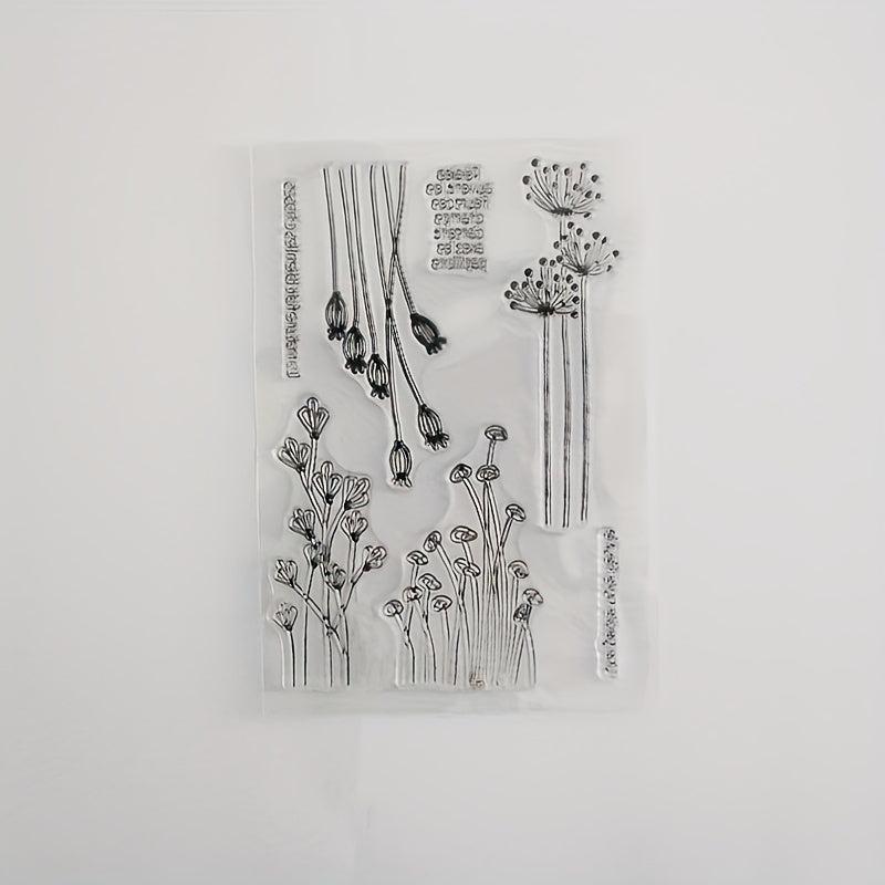 Dandelion Cartoon Transparent Stamp DIY Decoration