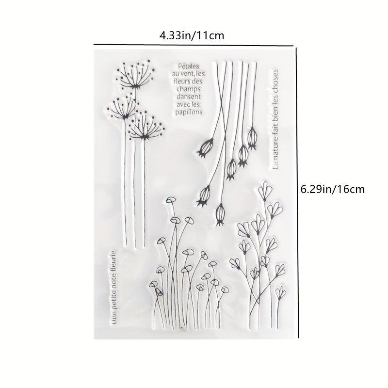 Dandelion Cartoon Transparent Stamp DIY Decoration