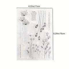 Dandelion Cartoon Transparent Stamp DIY Decoration