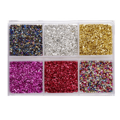 80g Crushed Glass Stones Resin Filling Epoxy Mold Irregular Crystal Nail Art